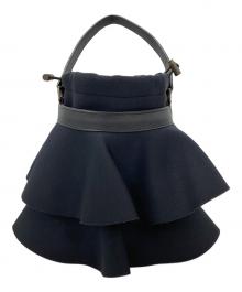 Rapture（ラプチャー）の古着「フリルハンドバッグ」｜ブラック