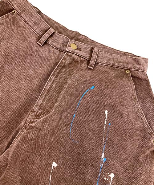 Student Apathy（スチューデント・アパシー）Student Apathy (スチューデント・アパシー) ペインターパンツ ブラウン サイズ:Mの古着・服飾アイテム