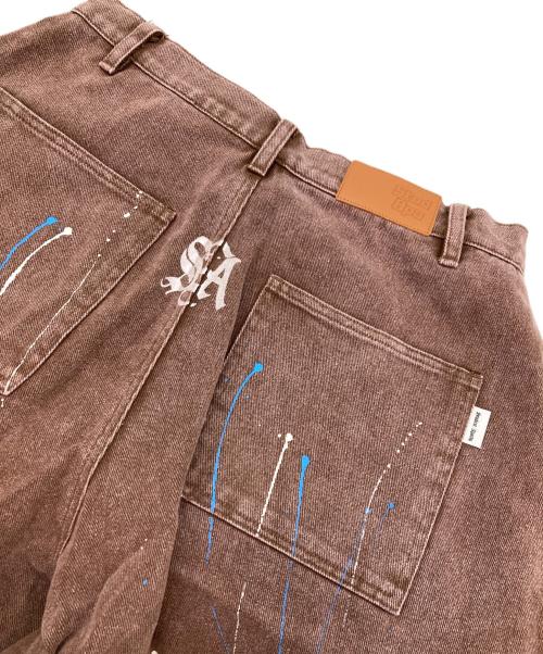 Student Apathy（スチューデント・アパシー）Student Apathy (スチューデント・アパシー) ペインターパンツ ブラウン サイズ:Mの古着・服飾アイテム