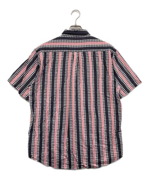 stussy（ステューシー）stussy (ステューシー) 00sチェックストライプシャツ ピンク サイズ:Mの古着・服飾アイテム