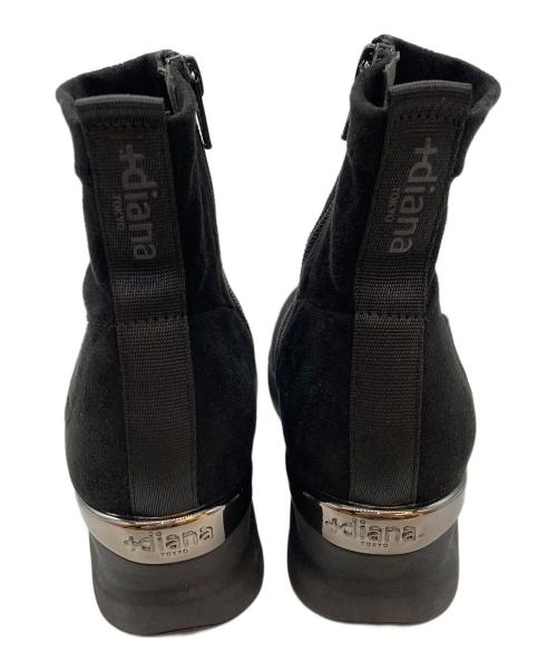 DIANA（ダイアナ）DIANA (ダイアナ) ショートブーツ ブラック サイズ:23の古着・服飾アイテム