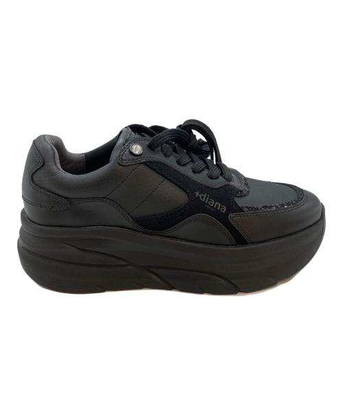 DIANA（ダイアナ）DIANA (ダイアナ) 厚底スニーカー ブラック サイズ:24の古着・服飾アイテム