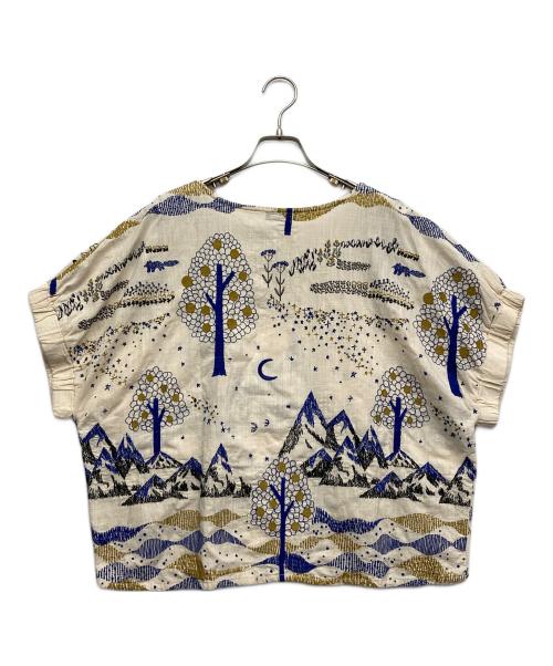 Marble SUD（マーブルシュッド）Marble SUD (マーブルシュッド) 刺繍ドルマンスリーブブラウス ベージュ サイズ:FREEの古着・服飾アイテム