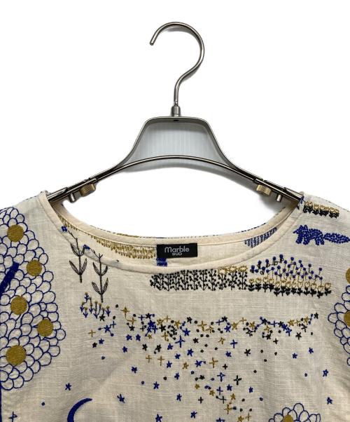 Marble SUD（マーブルシュッド）Marble SUD (マーブルシュッド) 刺繍ドルマンスリーブブラウス ベージュ サイズ:FREEの古着・服飾アイテム