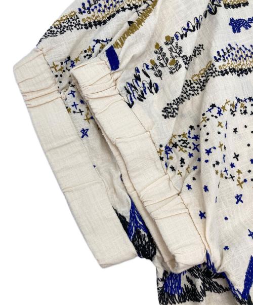 Marble SUD（マーブルシュッド）Marble SUD (マーブルシュッド) 刺繍ドルマンスリーブブラウス ベージュ サイズ:FREEの古着・服飾アイテム