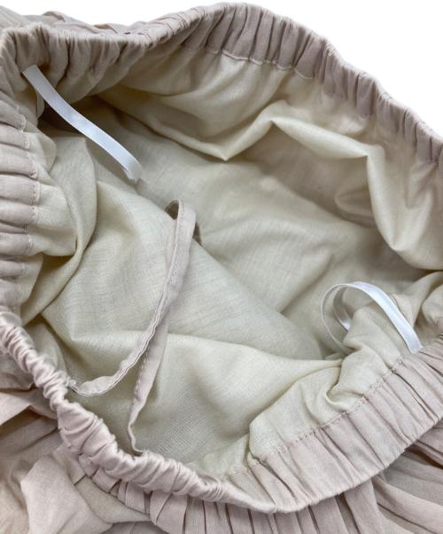 J.Sloane（ジェイ スローアン）J.Sloane (ジェイ スローアン) ギャザーロングスカート ベージュ サイズ:Mの古着・服飾アイテム