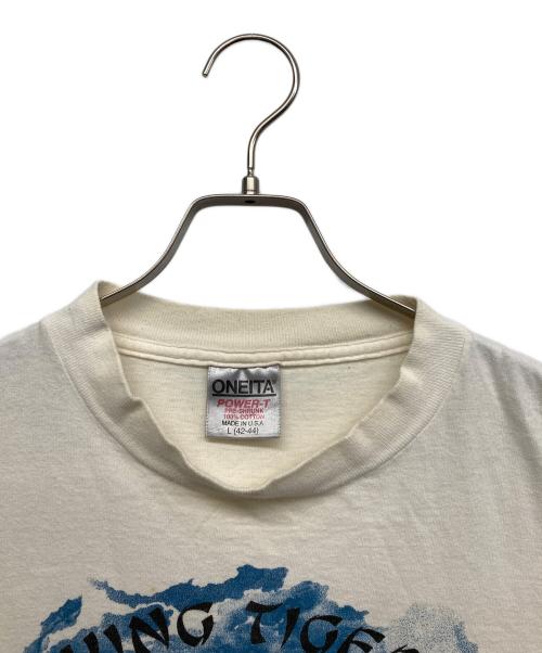 ONEITA（オニータ）ONEITA (オニータ) プリントTシャツ ホワイト サイズ:Lの古着・服飾アイテム