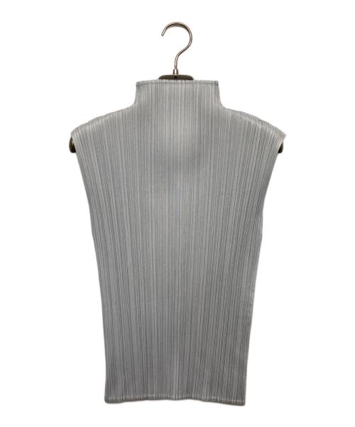 PLEATS PLEASE（プリーツプリーズ）PLEATS PLEASE (プリーツプリーズ) ノースリーブカットソー グレー サイズ:3の古着・服飾アイテム