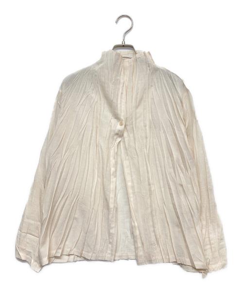 PLEATS PLEASE（プリーツプリーズ）PLEATS PLEASE (プリーツプリーズ) プリーツシャツ イエロー サイズ:3の古着・服飾アイテム