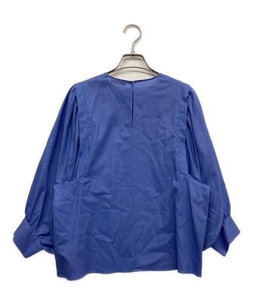 BALLSEY（ボールジィ）BALLSEY (ボールジィ) クリスタルコットン ボリュームスリーブブラウス ブルー サイズ:36の古着・服飾アイテム