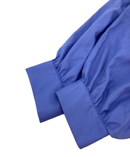 BALLSEY（ボールジィ）BALLSEY (ボールジィ) クリスタルコットン ボリュームスリーブブラウス ブルー サイズ:36の古着・服飾アイテム