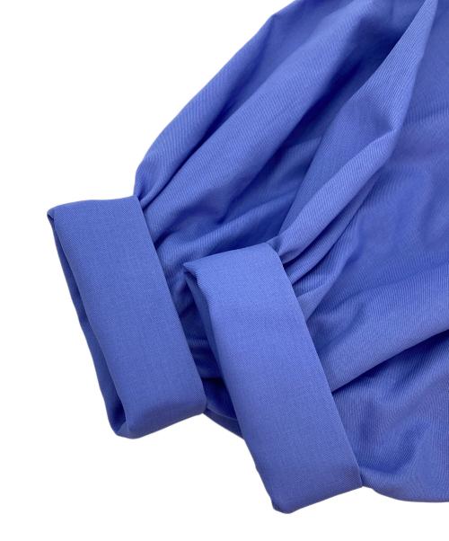 BALLSEY（ボールジィ）BALLSEY (ボールジィ) クリスタルコットン ボリュームスリーブブラウス ブルー サイズ:36の古着・服飾アイテム
