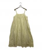 TSUHARU by samansa Mos2ツハル バイ サマンサモスモス）の古着「リネンキャミソールワンピース」｜イエロー