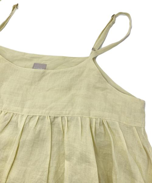 TSUHARU by samansa Mos2（ツハル バイ サマンサモスモス）TSUHARU by Samansa Mos2 (ツハル バイ サマンサモスモス) リネンキャミソールワンピース イエロー サイズ:FREEの古着・服飾アイテム
