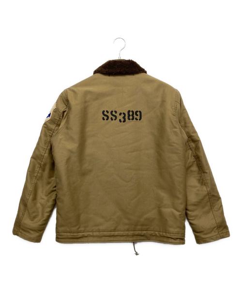 THE REAL McCOY'S（ザ・リアルマッコイズ）THE REAL McCOY'S (ザ・リアルマッコイズ) N-1 KHAKI USS PIRANHA デッキジャケット ブラウン サイズ:40の古着・服飾アイテム