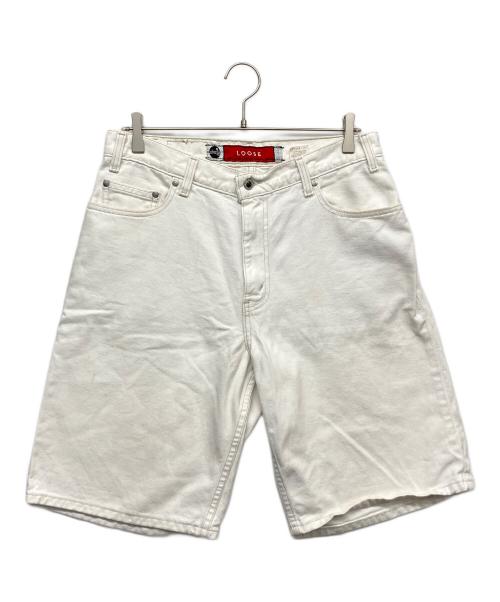 LEVI'S（リーバイス）LEVI'S (リーバイス) LOOSEホワイトデニムハーフパンツ ホワイト サイズ:33の古着・服飾アイテム