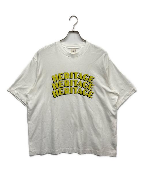 blurhms ROOTSTOCK（ブラームスルーツストック）blurhms ROOTSTOCK (ブラームスルーツストック) HERITAGEビッグロゴプリントTシャツ ホワイト サイズ:無しの古着・服飾アイテム