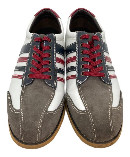 MARIO VALENTINO（マリオ・ヴァレンティーノ）MARIO VALENTINO (マリオ・ヴァレンティーノ) レザースニーカー ネイビー サイズ:24.5の古着・服飾アイテム