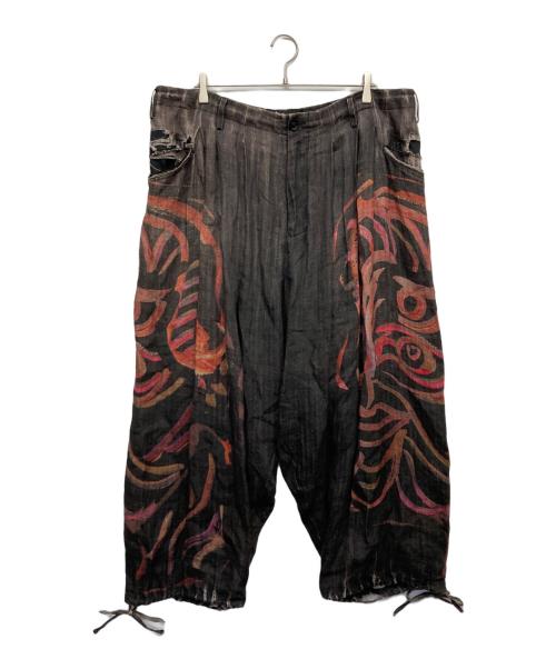 YOHJI YAMAMOTO（ヨウジヤマモト）YOHJI YAMAMOTO (ヨウジヤマモト) サルエル風パンツ ブラック サイズ:2の古着・服飾アイテム