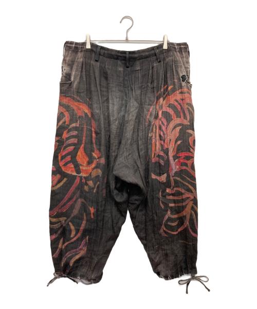 YOHJI YAMAMOTO（ヨウジヤマモト）YOHJI YAMAMOTO (ヨウジヤマモト) サルエル風パンツ ブラック サイズ:2の古着・服飾アイテム