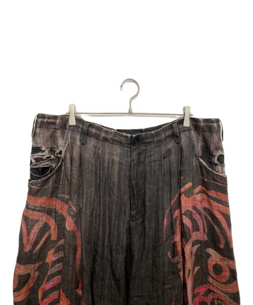YOHJI YAMAMOTO（ヨウジヤマモト）YOHJI YAMAMOTO (ヨウジヤマモト) サルエル風パンツ ブラック サイズ:2の古着・服飾アイテム