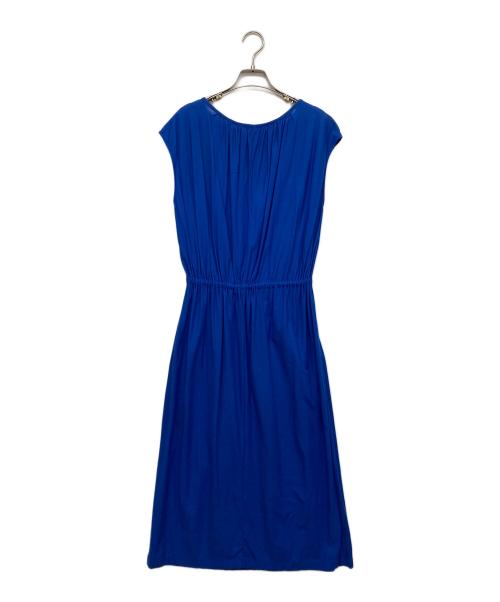 MACPHEE（マカフィー）MACPHEE (マカフィー) ノースリーブワンピース ブルー サイズ:36の古着・服飾アイテム