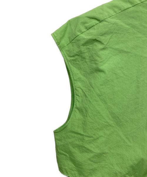 BALLSEY（ボールジィ）BALLSEY (ボールジィ) プロセスドコットン レイヤードライクワンピース グリーン サイズ:36の古着・服飾アイテム