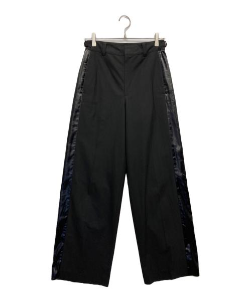 CITYSHOP（シティショップ）CITYSHOP (シティショップ) サイドラインワイドパンツ ブラック サイズ:38の古着・服飾アイテム