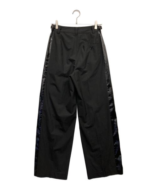 CITYSHOP（シティショップ）CITYSHOP (シティショップ) サイドラインワイドパンツ ブラック サイズ:38の古着・服飾アイテム