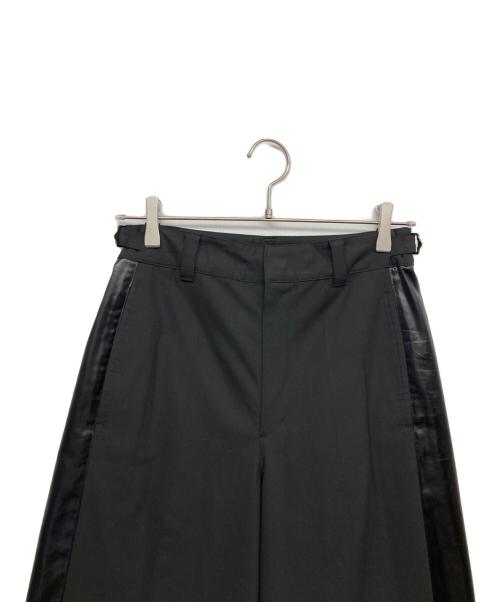 CITYSHOP（シティショップ）CITYSHOP (シティショップ) サイドラインワイドパンツ ブラック サイズ:38の古着・服飾アイテム