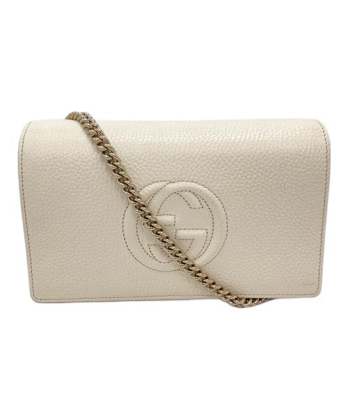 GUCCI（グッチ）GUCCI (グッチ) ショルダーバッグ アイボリーの古着・服飾アイテム