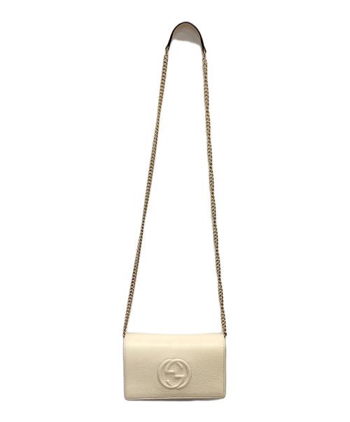 GUCCI（グッチ）GUCCI (グッチ) ショルダーバッグ アイボリーの古着・服飾アイテム