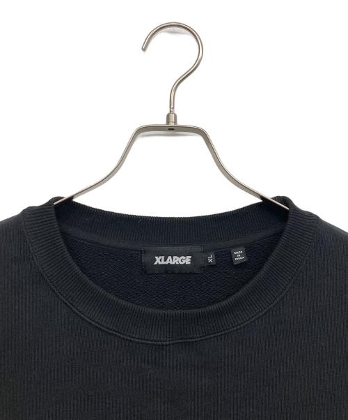 X-LARGE（エクストララージ）X-LARGE (エクストララージ) ヴァーシティロゴ クルーネックスウェットシャツ ブラック サイズ:XLの古着・服飾アイテム