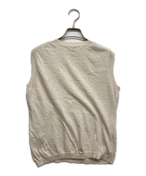 45rpm（45アールピーエム）45rpm (45アールピーエム) コットンノースリーブカットソー ホワイト サイズ:3の古着・服飾アイテム