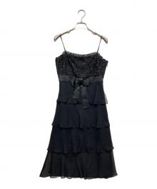 GRACE CLASS（グレースクラス）の古着「シルクキャミソールワンピース」｜ブラック