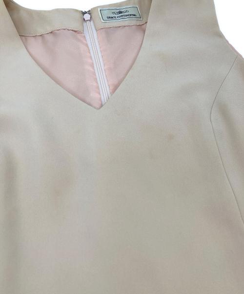 GRACE CONTINENTAL（（グレースコンチネンタル）GRACE CONTINENTAL (（グレースコンチネンタル) レース刺繍ノースリーブワンピース ピンク サイズ:36の古着・服飾アイテム