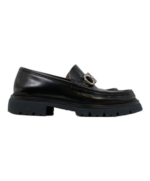 Salvatore Ferragamo（サルヴァトーレ フェラガモ）Salvatore Ferragamo (サルヴァトーレ フェラガモ) ガンチーニローファー ブラック サイズ:7の古着・服飾アイテム