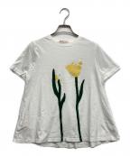 MARNIマルニ）の古着「チューリッププリントTシャツ」｜ホワイト
