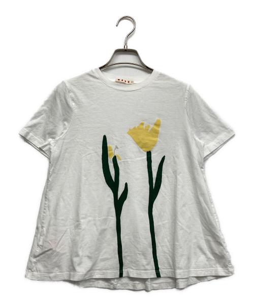 MARNI（マルニ）MARNI (マルニ) チューリッププリントTシャツ ホワイト サイズ:14の古着・服飾アイテム
