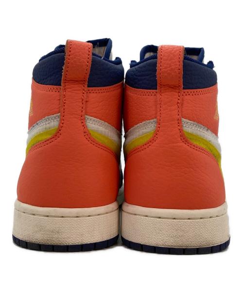 NIKE（ナイキ）NIKE (ナイキ) エアジョーダン1 レトロ ハイ ジップ ネイビー×ホワイト サイズ:24.5の古着・服飾アイテム