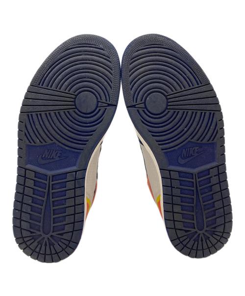 NIKE（ナイキ）NIKE (ナイキ) エアジョーダン1 レトロ ハイ ジップ ネイビー×ホワイト サイズ:24.5の古着・服飾アイテム