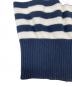 中古・古着 BURBERRY BLUE LABEL (バーバリーロンドンブルーレーベル) ボーダーカーディガン ホワイト×ネイビー サイズ:38：4000円