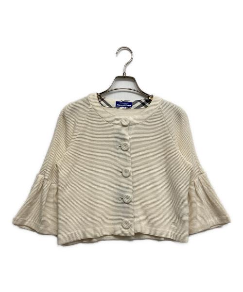 BURBERRY BLUE LABEL（バーバリーロンドンブルーレーベル）BURBERRY BLUE LABEL (バーバリーロンドンブルーレーベル) カーディガン ホワイト サイズ:38の古着・服飾アイテム
