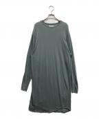 MACPHEEマカフィー）の古着「ベアジャージー ギャザースリーブワンピース」｜グレー
