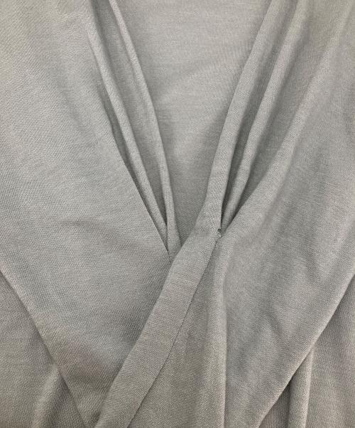 MACPHEE（マカフィー）MACPHEE (マカフィー) ベアジャージー ギャザースリーブワンピース グレー サイズ:Sの古着・服飾アイテム