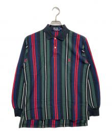POLO RALPH LAUREN（ポロ・ラルフローレン）の古着「長袖ポロシャツ」｜ブラック×グリーン