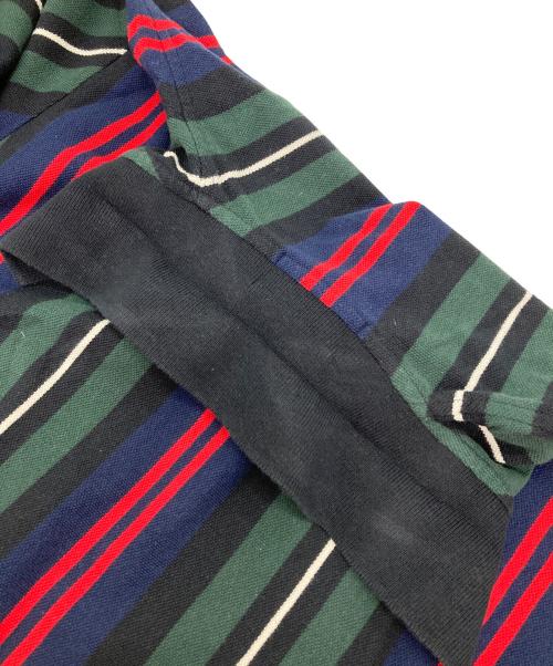 POLO RALPH LAUREN（ポロ・ラルフローレン）POLO RALPH LAUREN (ポロ・ラルフローレン) 長袖ポロシャツ ブラック×グリーン サイズ:Mの古着・服飾アイテム