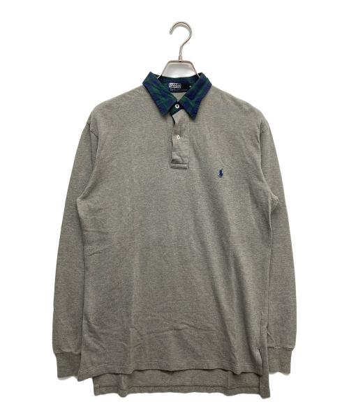 POLO RALPH LAUREN（ポロ・ラルフローレン）POLO RALPH LAUREN (ポロ・ラルフローレン) 長袖ポロシャツ グレー サイズ:Mの古着・服飾アイテム