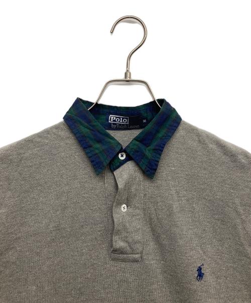 POLO RALPH LAUREN（ポロ・ラルフローレン）POLO RALPH LAUREN (ポロ・ラルフローレン) 長袖ポロシャツ グレー サイズ:Mの古着・服飾アイテム