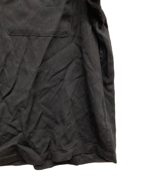 Noen（ノエン）NOEN (ノエン) ショートリブレーヨンシャツ ブラック サイズ:Mの古着・服飾アイテム